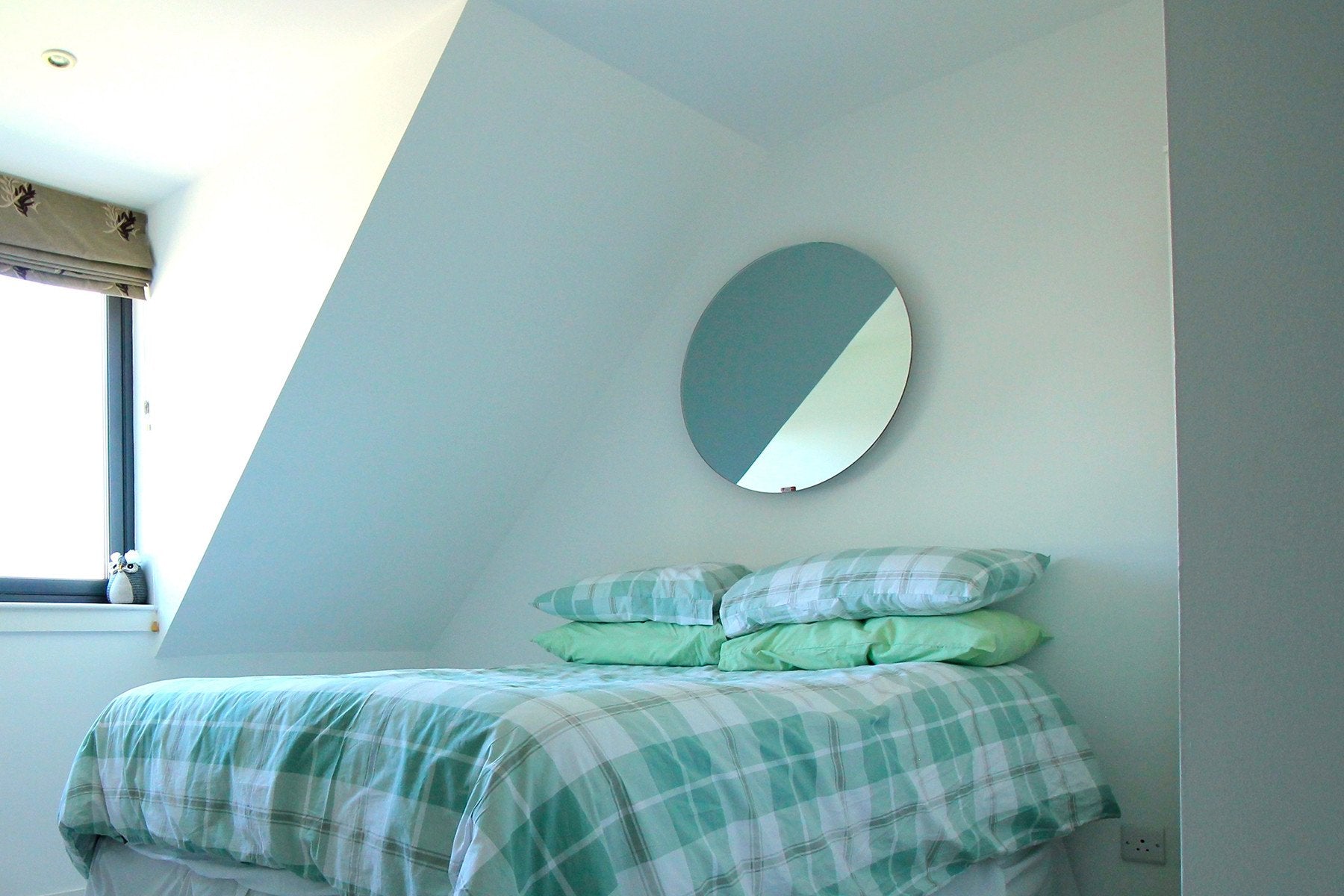 Redwell Infrared Heater Mirror in a Bedroom